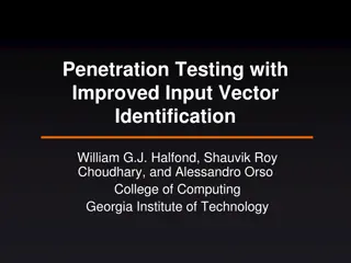Improving Penetration Testing Through Enhanced Input Vector Identification