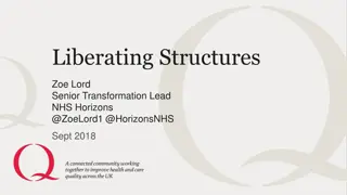 Liberating Structures for Innovative Transformation in Healthcare