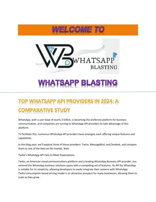 Top WhatsApp API Providers in 2024 A Comparative Study