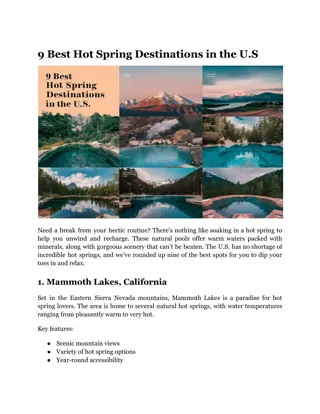9 Best Hot Spring Destinations in the U.S