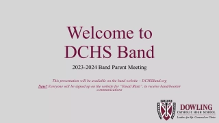 Welcome to DCHS Band