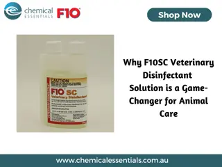 Why F10SC Veterinary Disinfectant Solution is a Game-Changer for Animal Care