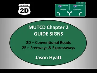 MUTCD Chapter 2 Guide Signs for Roads and Highways