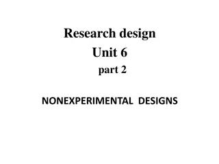 Nonexperimental Research Designs in Nursing