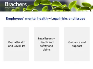 Managing Mental Health and Legal Risks in the Workplace