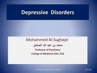 Depressive Disorders by Prof. Al-Sughayir