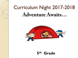 Fifth Grade Curriculum Night Overview