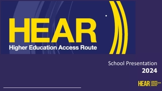 HEAR: Higher Education Access Route