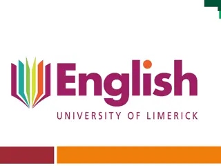 The English Programme at UL for Literary Enthusiasts
