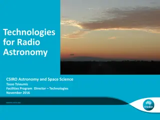 Radio Astronomy Technologies Update - November 2016