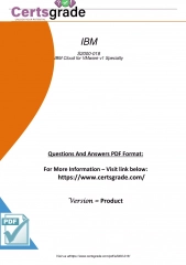 Elevate Success S2000-018 IBM Cloud for VMware v1 Specialty Exam Mastery