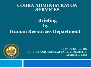 COBRA Administration Services in the City of Houston
