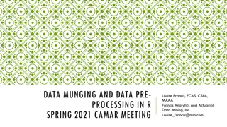 Data Munging and Pre-Processing in R