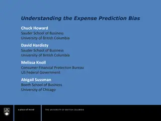 Expense Prediction Bias: Study on Underestimation of Future Expenses
