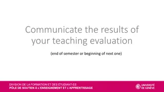 Enhancing Student Engagement Through Effective Teaching Evaluation Communication