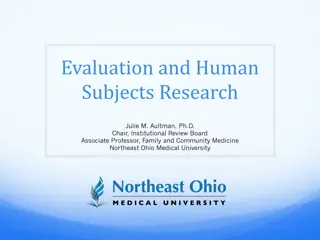 Research, Human Subjects, and Program Evaluation