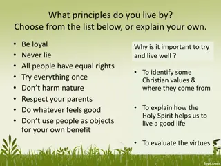 Christian Values, Virtues, and the Role of the Holy Spirit