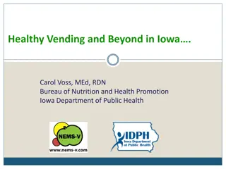 Nutrition Standards and Guidelines in Workplace Vending Machines