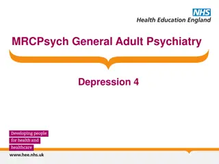 The Course and Prognosis of Depression in Adults