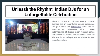 Indian DJs for an Unforgettable Celebration