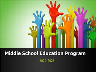 Middle School Education Program Overview 2022-2023