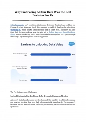 Why Embracing All Our Data Was the Best Decision For Us