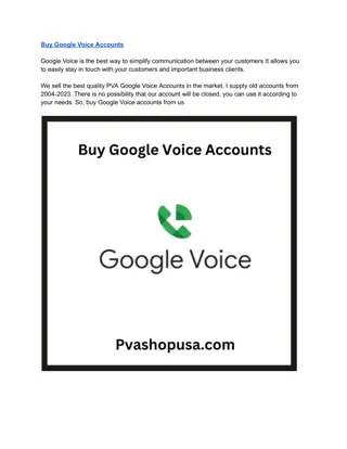 Buy Google Voice Accounts