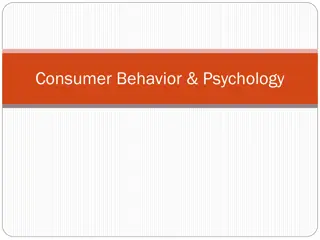 Consumer Behavior and Psychology in Marketing
