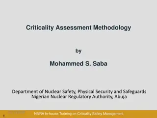 Criticality Assessment Methodology