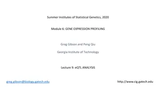 eQTL Analysis in Gene Expression Profiling