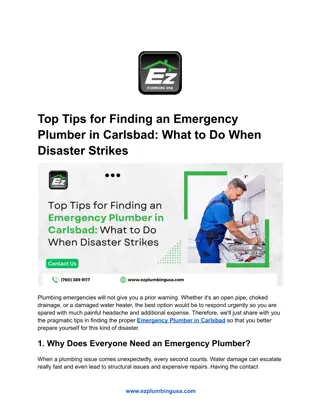 Top Tips for Finding an Emergency Plumber in Carlsbad_ What to Do When Disaster Strikes