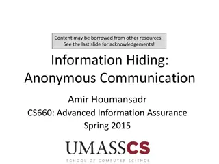 The Importance of Anonymous Communication in Digital World