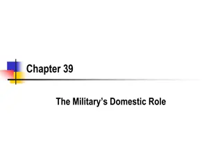 The Military's Domestic Role: History and Legal Framework