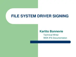 Driver Signing in Windows Systems