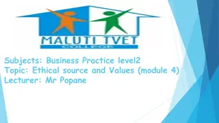 Ethical Business Practices in Module 4 with Mr. Popane