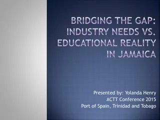 Bridging the Gap: Industry Needs versus Educational Reality in Jamaica