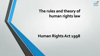 The Implications of the Human Rights Act 1998