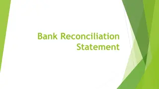 Bank Reconciliation Statements
