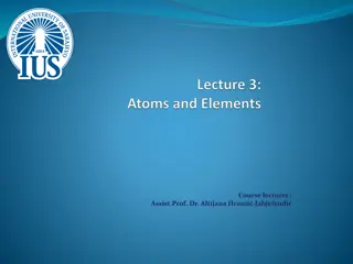 Fascinating World of Elements: From Atoms to Nanotubes