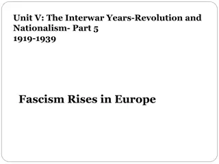 The Rise of Fascism in Europe During the Interwar Years