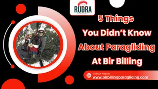 5 Things You Didn’t Know About Paragliding At Bir Billing