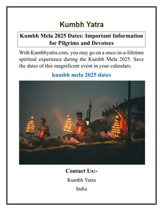 Kumbh Mela 2025 Dates Important Information for Pilgrims and Devotees