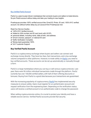 Buy Verified Paxful Account