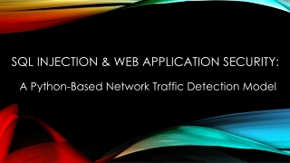 Python-Based Model for SQL Injection and Web Application Security