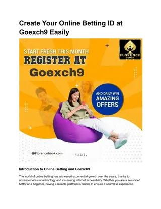 Create Your Online Betting ID at Goexch9 Easily