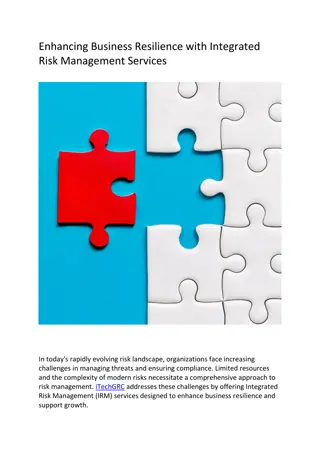Enhancing Business Resilience with Integrated Risk Management Services