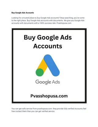 Buy Google Ads Accounts