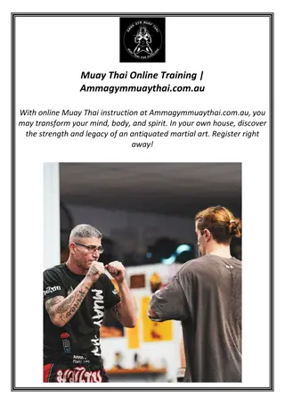 Muay Thai Online Training | Ammagymmuaythai.com.au