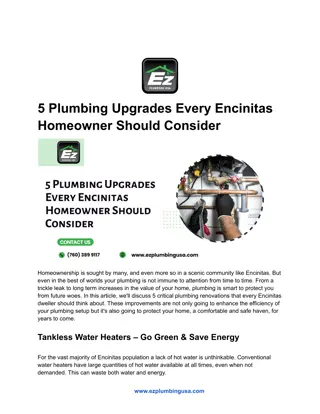 5 Plumbing Upgrades Every Encinitas Homeowner Should Consider