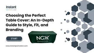 Choosing the Perfect Table Cover With Instant Promotion